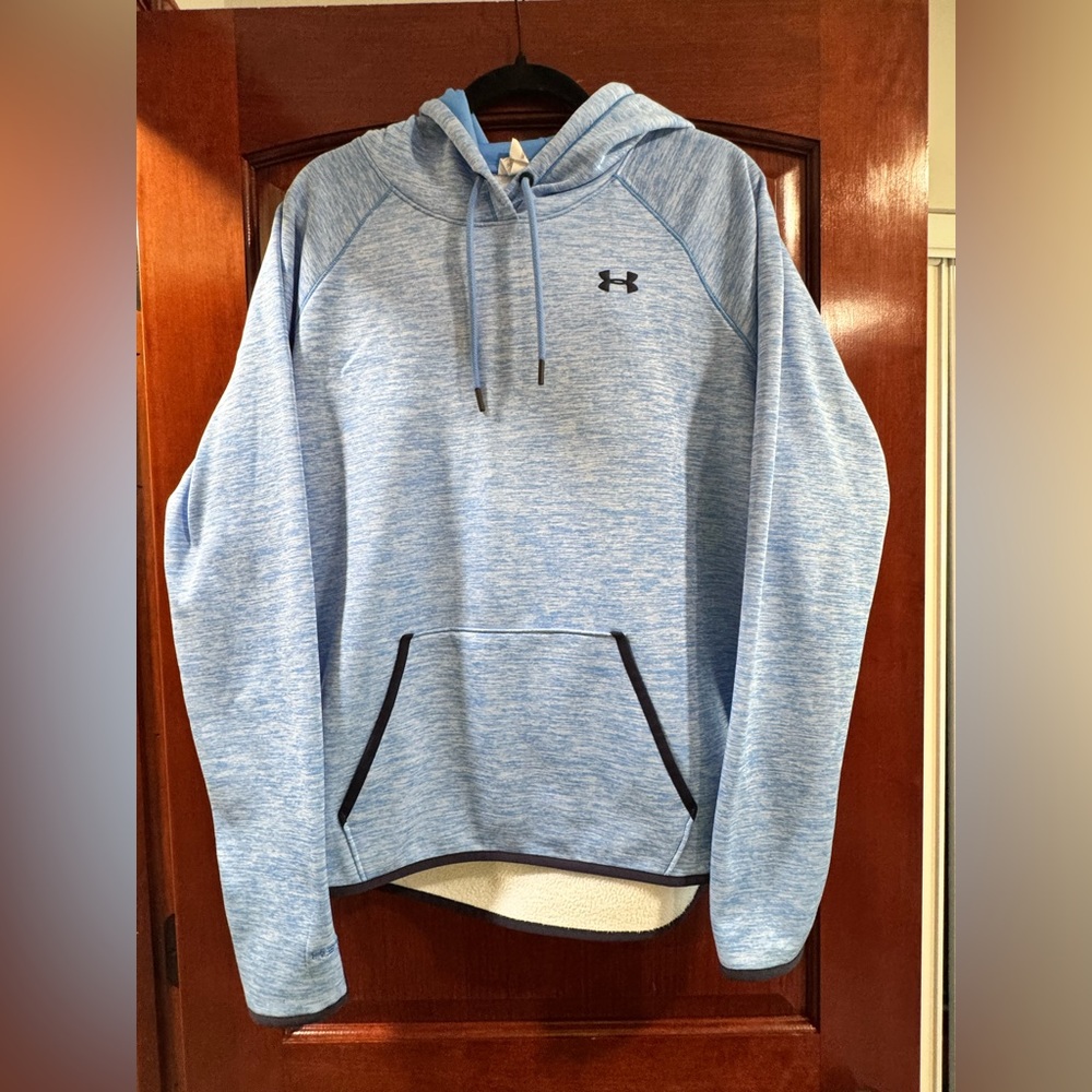Under Armour Women’s Cold Gear Hoodie- Light Blue Hoodie Sweatshirt